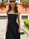 Платье А-силуэта черное | 6080308 | фото 3