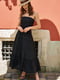 Платье А-силуэта черное | 6080308 | фото 4
