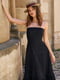 Платье А-силуэта черное | 6080308 | фото 5