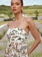 Платье А-силуэта в цветочный принт | 6080314 | фото 5