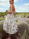 Платье А-силуэта в цветочный принт | 6080314 | фото 6