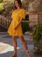 Платье А-силуэта желтое | 6080317 | фото 5