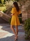 Платье А-силуэта желтое | 6080317 | фото 6