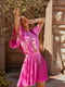 Мини-платье розовое с плиссировкой | 6080320 | фото 2