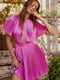 Мини-платье розовое с плиссировкой | 6080320 | фото 3