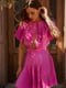Мини-платье розовое с плиссировкой | 6080320 | фото 8