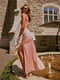 Платье персикового цвета шелковое | 6080323 | фото 3