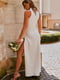 Платье белое с разрезом | 6080328 | фото 6