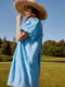 Платье А-силуэта голубое | 6080333 | фото 4