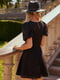 Платье-мини черное | 6080337 | фото 7