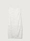 Платье молочного цвета шелковое с принтом «Хоробра» | 6080342