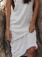 Платье молочного цвета шелковое с принтом «Хоробра» | 6080342 | фото 9