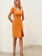 Платье-футляр оранжевое | 6080347 | фото 4