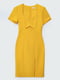 Платье-футляр желтое | 6080353 | фото 6
