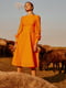 Платье А-силуэта оранжевое | 6080357 | фото 2