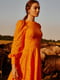 Платье А-силуэта оранжевое | 6080357 | фото 5