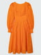 Платье А-силуэта оранжевое | 6080357 | фото 8