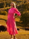 Платье А-силуэта малиновое | 6080358 | фото 3