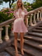 Платье цвета пудры с плиссировкой | 6080361 | фото 3