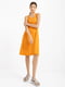 Платье А-силуэта оранжевое | 6080480 | фото 2