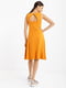 Платье А-силуэта оранжевое | 6080480 | фото 4
