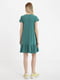 Платье А-силуэта зеленое | 6080500 | фото 3