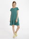 Платье А-силуэта зеленое | 6080500 | фото 4