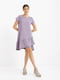 Платье А-силуэта лилового цвета | 6080503 | фото 2
