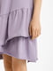 Платье А-силуэта лилового цвета | 6080503 | фото 3
