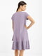 Платье А-силуэта лилового цвета | 6080503 | фото 4