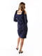 Сукня А-силуету темно-синя | 6081214 | фото 4