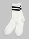 Шкарпетки білі зі смужками | 6081365 | фото 2