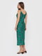 Сукня-комбінація смарагдового кольору з анімалістичним принтом | 6083161 | фото 2