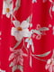 Блуза красная с цветочным принтом | 6085810 | фото 2