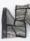 Полусапожки серебристо-черные декорированные | 6072154 | фото 4