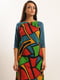 Різнокольорова сукня абстрактний візерунок | 6086761 | фото 2