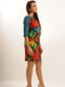 Різнокольорова сукня абстрактний візерунок | 6086761 | фото 4