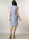Платье голубое полостатое с цветочками | 6086861 | фото 5