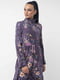 Сукня фіолетова з візерунком | 6086981 | фото 2