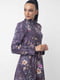 Платье фиолетовое с узором | 6086981 | фото 4