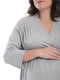 Халат для беременных и кормящих мам серый | 6087342 | фото 4