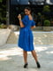 Платье А-силуэта синее | 6079982 | фото 2