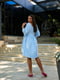 Сукня А-силуету блакитна | 6079984 | фото 2