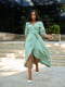 Сукня А-силуету оливкового кольору | 6079987