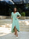 Сукня А-силуету оливкового кольору | 6079987 | фото 4
