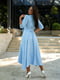 Платье А-силуэта голубое | 6079989 | фото 2