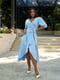 Сукня А-силуету блакитна | 6079989 | фото 3
