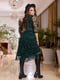 Сукня А-силуету зелена з візерунком | 6080014 | фото 2