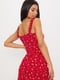 Сукня червона з квітковим принтом | 6087667 | фото 2