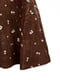 Сукня А-силуету жовто-коричнева з квітковою вишивкою | 6087735 | фото 2